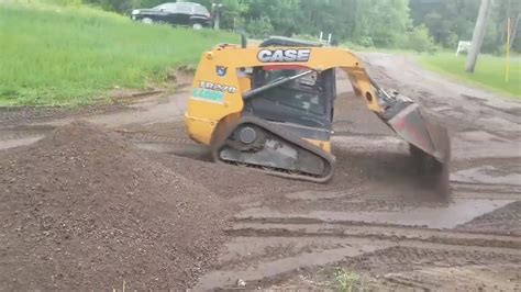 best way to grade with a skid steer|grading driveway with skid steer.